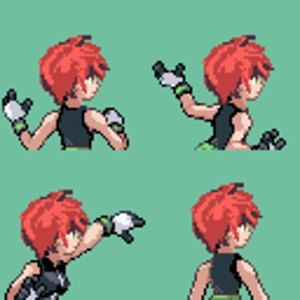 the back sprite for my character, just edited may.