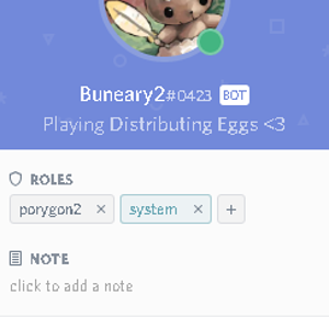 discord bot's all dressed up for easter!