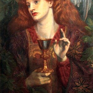 Dante Gabriel Rossetti   The Damsel of the Sanct Grael (1874)(1)