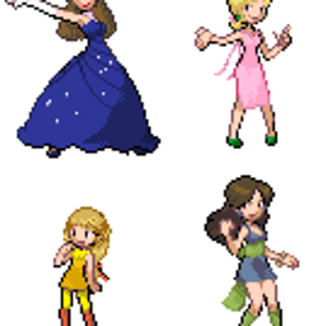 The last one sucks, but I like the other ones. These are just plain trainers with no specific Pokémon.
