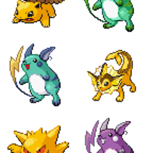 Raichu's colours strike again! I think they go expecially well with Gengar =D